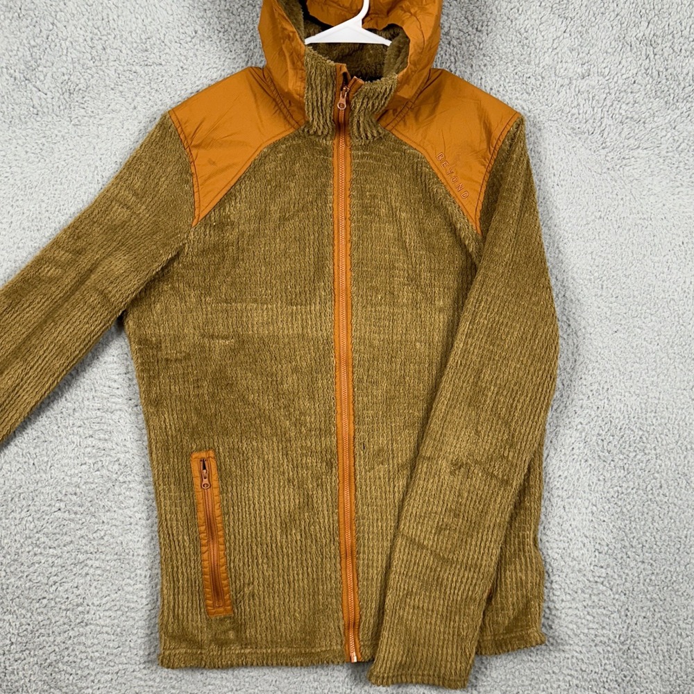 Beyond Clothing Systems Jacket Fleece Hoodie Mens Medium Long Brown Long‎ Sleeve